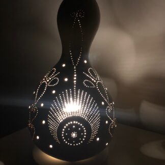 handmade gourd table lamp